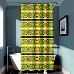 Circles And Stripes Pattern       	shower Curtain 36  X 72 