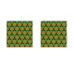 Triangles And Other Shapes Pattern        			cufflinks (square) by LalyLauraFLM