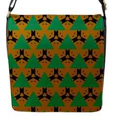 Triangles And Other Shapes Pattern        			flap Closure Messenger Bag (s) by LalyLauraFLM