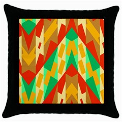 Angles         			throw Pillow Case (black) by LalyLauraFLM