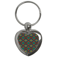 Rhombus pattern          			Key Chain (Heart)