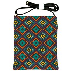 Rhombus pattern          			Shoulder Sling Bag