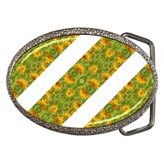 Indian Floral Pattern Stripes Belt Buckles by dflcprints