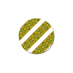 Indian Floral Pattern Stripes Golf Ball Marker (4 Pack) by dflcprints