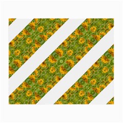 Indian Floral Pattern Stripes Small Glasses Cloth by dflcprints