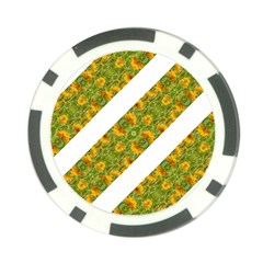 Indian Floral Pattern Stripes Poker Chip Card Guards by dflcprints