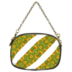 Indian Floral Pattern Stripes Chain Purses (two Sides)  by dflcprints