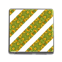 Indian Floral Pattern Stripes Memory Card Reader (square) by dflcprints