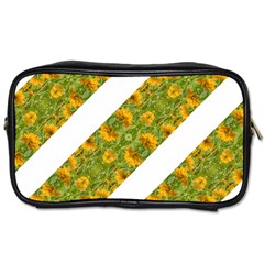 Indian Floral Pattern Stripes Toiletries Bags by dflcprints