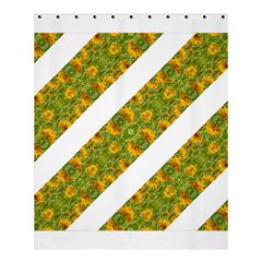 Indian Floral Pattern Stripes Shower Curtain 60  X 72  (medium)  by dflcprints