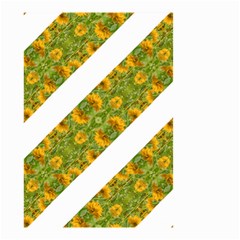 Indian Floral Pattern Stripes Small Garden Flag (two Sides)