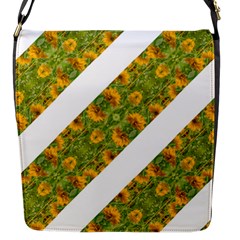 Indian Floral Pattern Stripes Flap Messenger Bag (s) by dflcprints