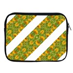 Indian Floral Pattern Stripes Apple iPad 2/3/4 Zipper Cases Front