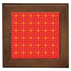 Peach Apricot Cinnamon Nutmeg Kitchen Modern Abstract Framed Tiles by DianeClancy