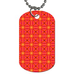 Peach Apricot Cinnamon Nutmeg Kitchen Modern Abstract Dog Tag (two Sides) by DianeClancy