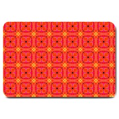 Peach Apricot Cinnamon Nutmeg Kitchen Modern Abstract Large Doormat  by DianeClancy