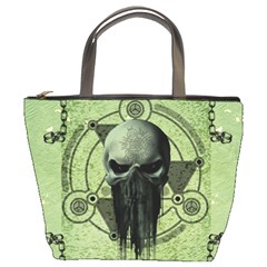 Awesome Green Skull Bucket Bags by FantasyWorld7