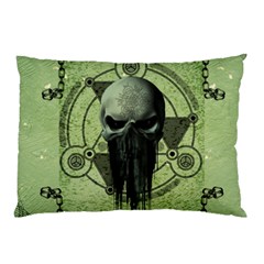 Awesome Green Skull Pillow Case