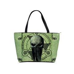 Awesome Green Skull Shoulder Handbags by FantasyWorld7