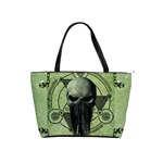 Awesome Green Skull Shoulder Handbags Front