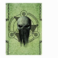 Awesome Green Skull Small Garden Flag (two Sides)