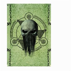 Awesome Green Skull Large Garden Flag (two Sides) by FantasyWorld7