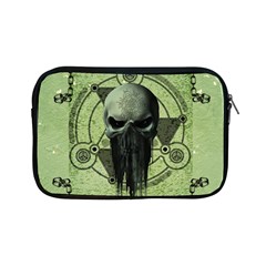 Awesome Green Skull Apple Ipad Mini Zipper Cases by FantasyWorld7