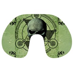 Awesome Green Skull Travel Neck Pillows