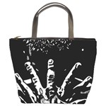 Strong Hands Bucket Handbag Front