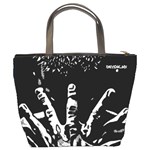 Strong Hands Bucket Handbag Back