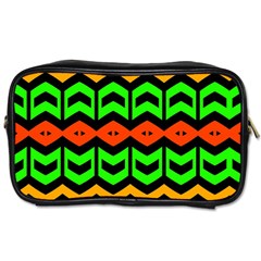 Rhombus And Other Shapes Pattern             Toiletries Bag (two Sides) by LalyLauraFLM