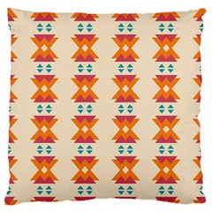 Triangles Tribal Pattern              	large Flano Cushion Case (two Sides)