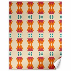 Triangles Tribal Pattern              			canvas 12  X 16  by LalyLauraFLM