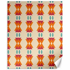 Triangles Tribal Pattern              			canvas 16  X 20  by LalyLauraFLM