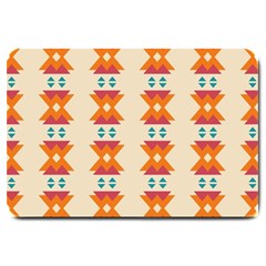 Triangles Tribal Pattern              			large Doormat by LalyLauraFLM