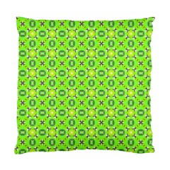 Vibrant Abstract Tropical Lime Foliage Lattice Standard Cushion Case (one Side) by DianeClancy