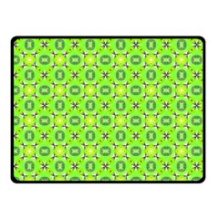 Vibrant Abstract Tropical Lime Foliage Lattice Fleece Blanket (small) by DianeClancy