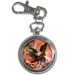 Wonderful Dark Unicorn In The Night Key Chain Watches by FantasyWorld7