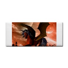 Wonderful Dark Unicorn In The Night Hand Towel by FantasyWorld7