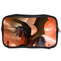 Wonderful Dark Unicorn In The Night Toiletries Bags 2-side by FantasyWorld7