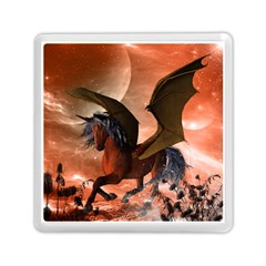 Wonderful Dark Unicorn In The Night Memory Card Reader (square) 