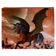 Wonderful Dark Unicorn In The Night Cosmetic Bag (xxxl)  by FantasyWorld7