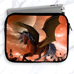 Wonderful Dark Unicorn In The Night Apple Ipad 2/3/4 Zipper Cases by FantasyWorld7