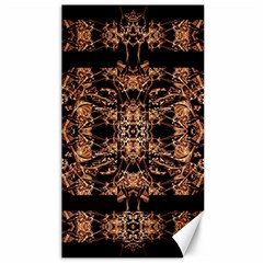 Dark Ornate Abstract  Pattern Canvas 40  X 72  