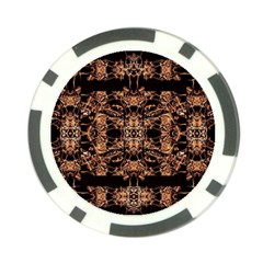 Dark Ornate Abstract  Pattern Poker Chip Card Guards (10 Pack)  by dflcprints