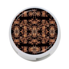 Dark Ornate Abstract  Pattern 4-port Usb Hub (one Side) by dflcprints