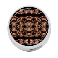 Dark Ornate Abstract  Pattern 4-port Usb Hub (two Sides)  by dflcprints