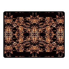 Dark Ornate Abstract  Pattern Fleece Blanket (small)