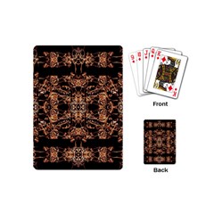 Dark Ornate Abstract  Pattern Playing Cards (mini)  by dflcprints