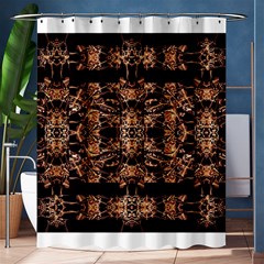 Dark Ornate Abstract  Pattern Shower Curtain 60  X 72  (medium) 